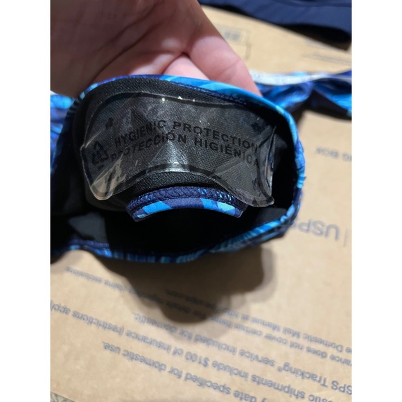 Dokotoo Womens Navy Blue Tropical Palm High Waisted Bikini Set Size M New - Picture 8 of 10